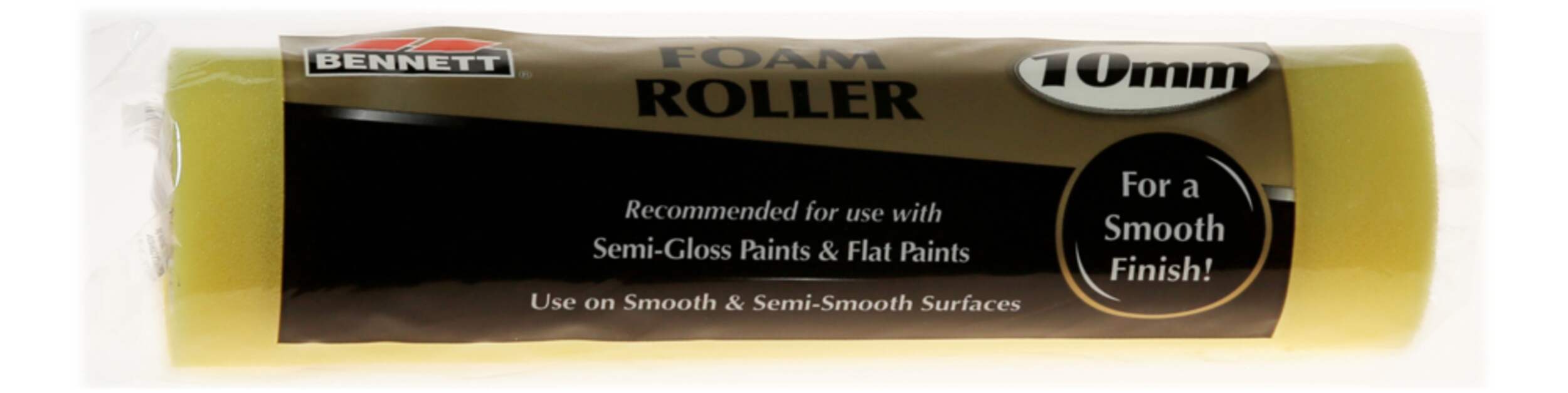 Rouleau en mousse Bennett, 10 mm Front_Flat