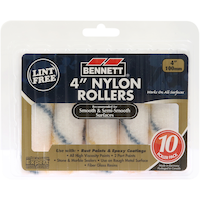 Rouleau en nylon en microfibres sans charpie Bennett, 4 po, paq. 10 Front_Flat