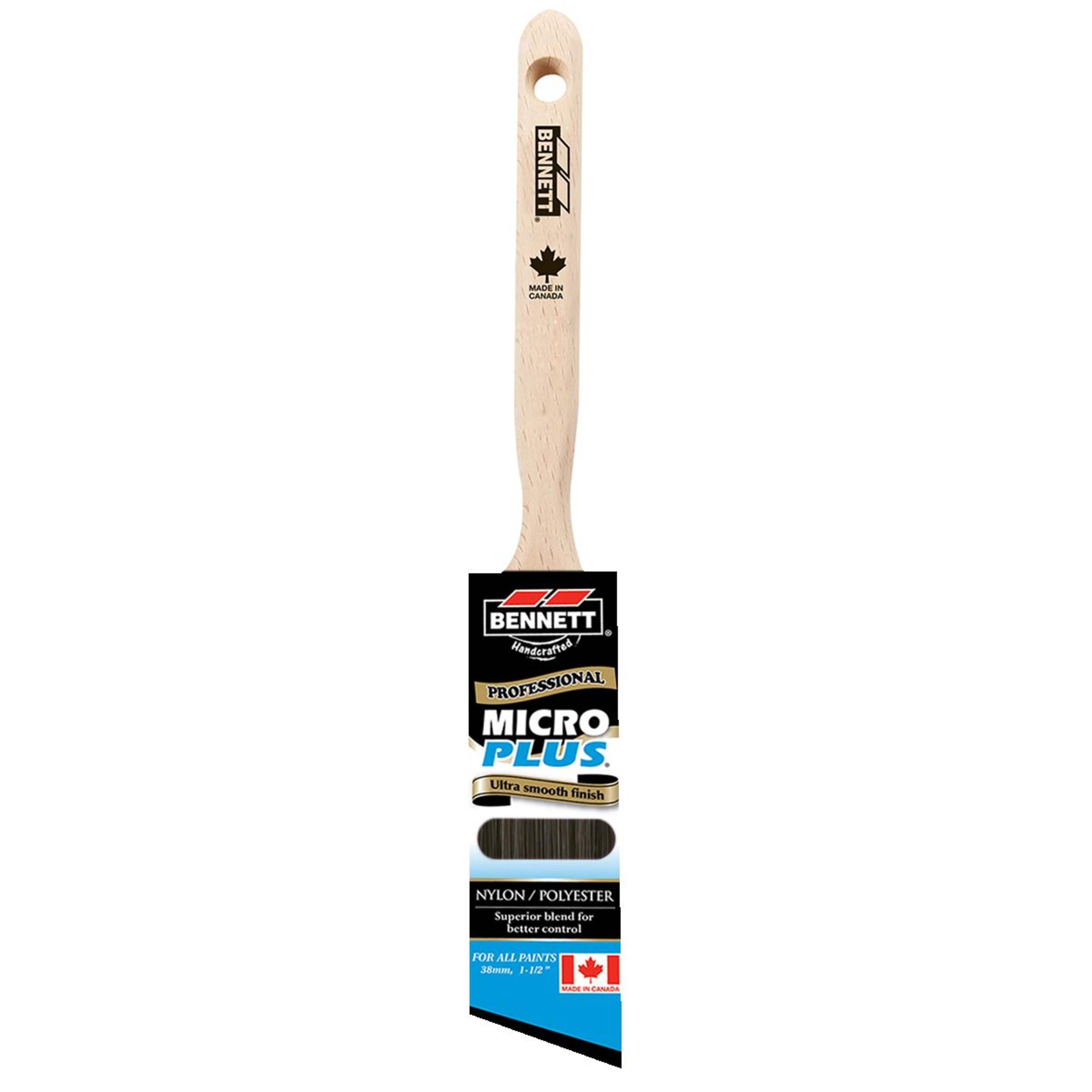 Bennett Pro MP-X Angle Paint Brush for Precision Edging, 1.5-in Front_Flat