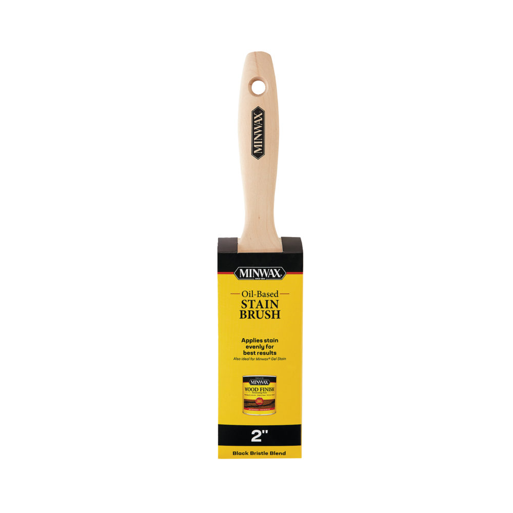 Minwax Wood Finish Stain Brush with Natural Hardwood Handle, 2in