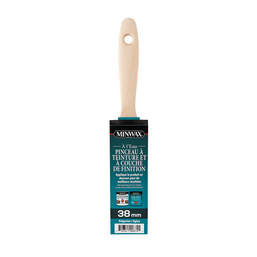 Minwax Polycrylic™ Wood Stain Trim Brush, 1.5in Canadian Tire