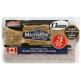 Bennett Professional Micro Pro Lint Free Microfibre Paint Rollers, 3-pk, 13-mm Front_Flat
