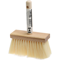 Brosse de lavage en fibres naturelles Bennett, grand, blanc, 150 mm