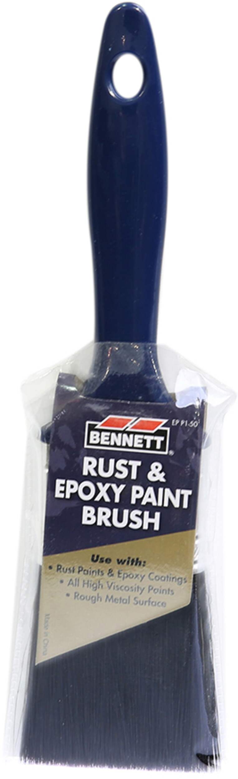 Bennett Rust & Epoxy Flat Paint Brush for Epoxy and Rust Paints, 2-in Front_Flat