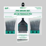 Pinceau angulaire de qualité professionnelle Enviro Brush Pro Brush, 2,5 po, paq. 3 Front_Flat