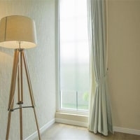 RoomMates Stick Shades Privacy Window Film, Non-Adhesive, 24 x 74-in Front_Angled_Left