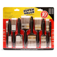 Bennett Paint Brushes, Use with All Paints, for Interior & Exterior Use, 10-pc