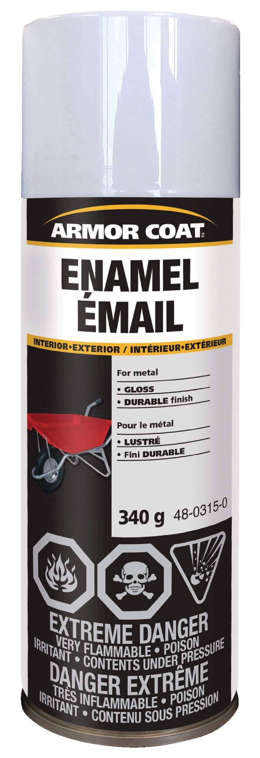 Armor Coat Interior/Exterior Metal & Wood Enamel Aerosol Spray Paint