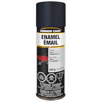 Armor Coat Interior/Exterior Metal & Wood Enamel Aerosol Spray Paint, Flat, 340-g
