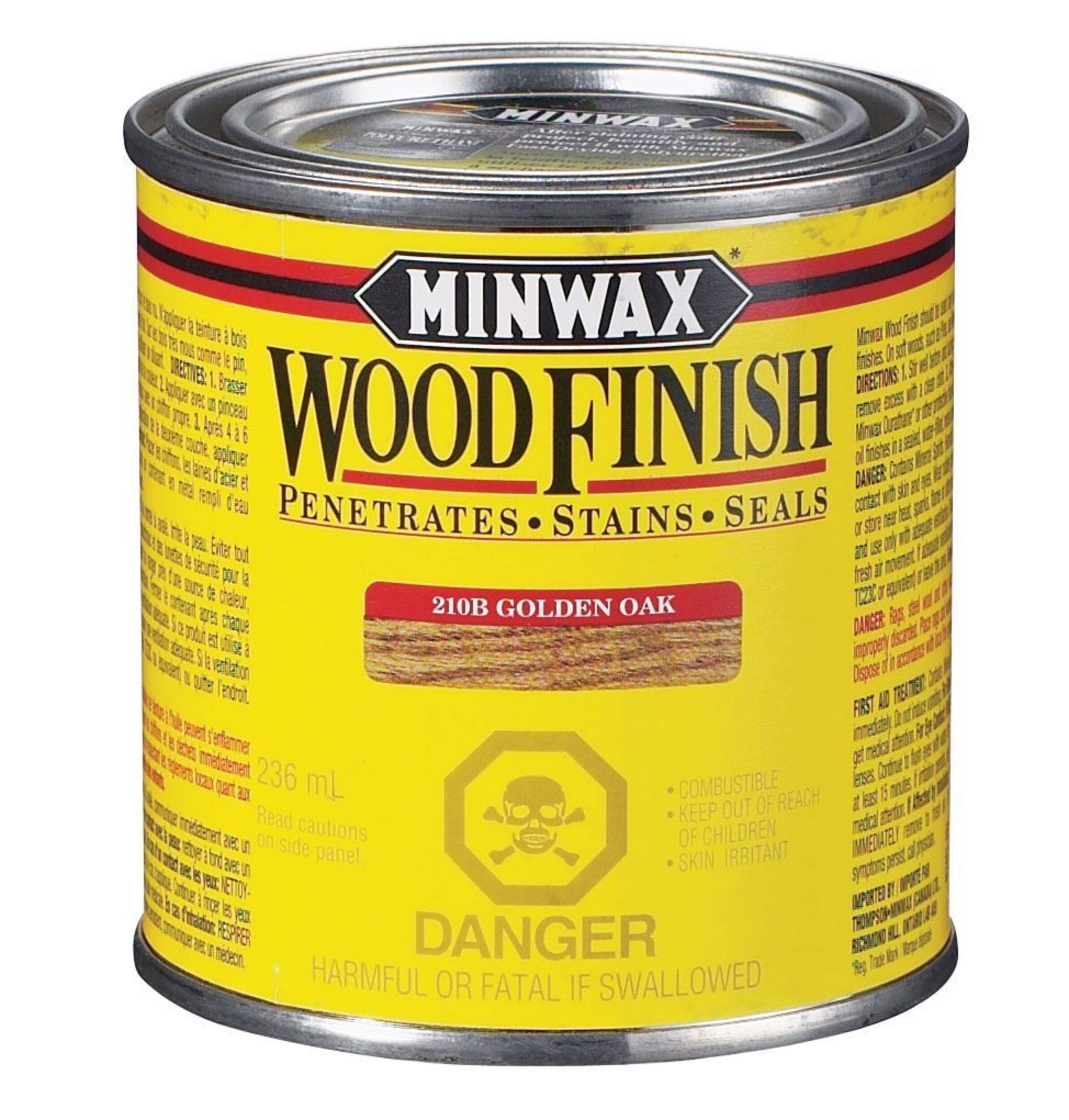 Minwax® Oil-Based Interior/Exterior Wood Finish & Stain, Assorted Sizes & Colours Front_Elevated