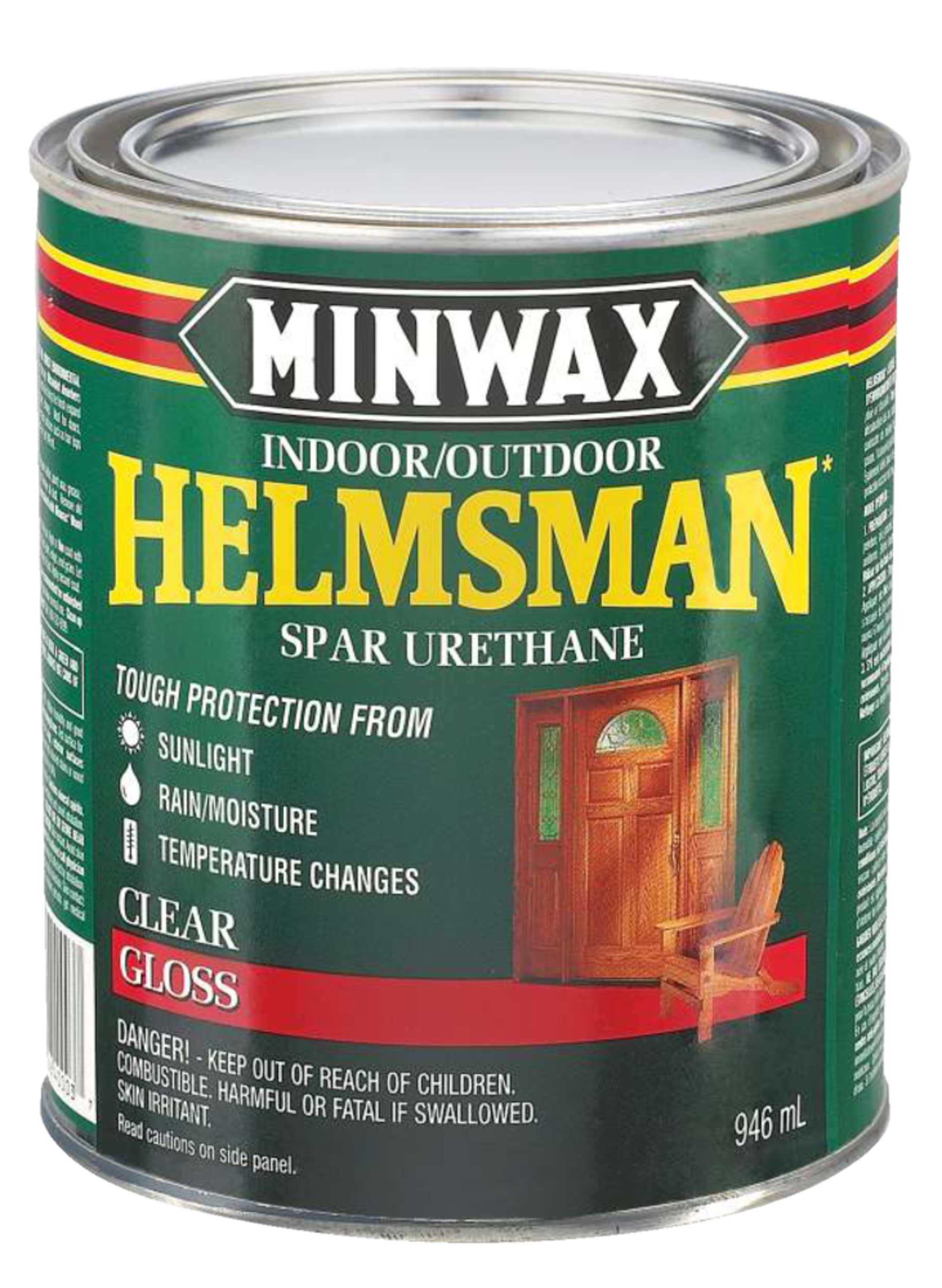 Minwax® Helmsman Interior/Exterior Wood Spar Urethane/Varnish, 946-mL, Clear Gloss Front_Elevated