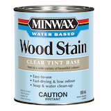 Teinture à bois à base d'eau Minwax, base à teinter transparente, 858&nbsp;mL/0,9&nbsp;pte Front_Flat