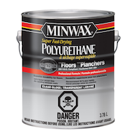 Polyuréthane à base d'huile pour planchers à séchage super rapide Minwax, 3,78 L/1 gallon