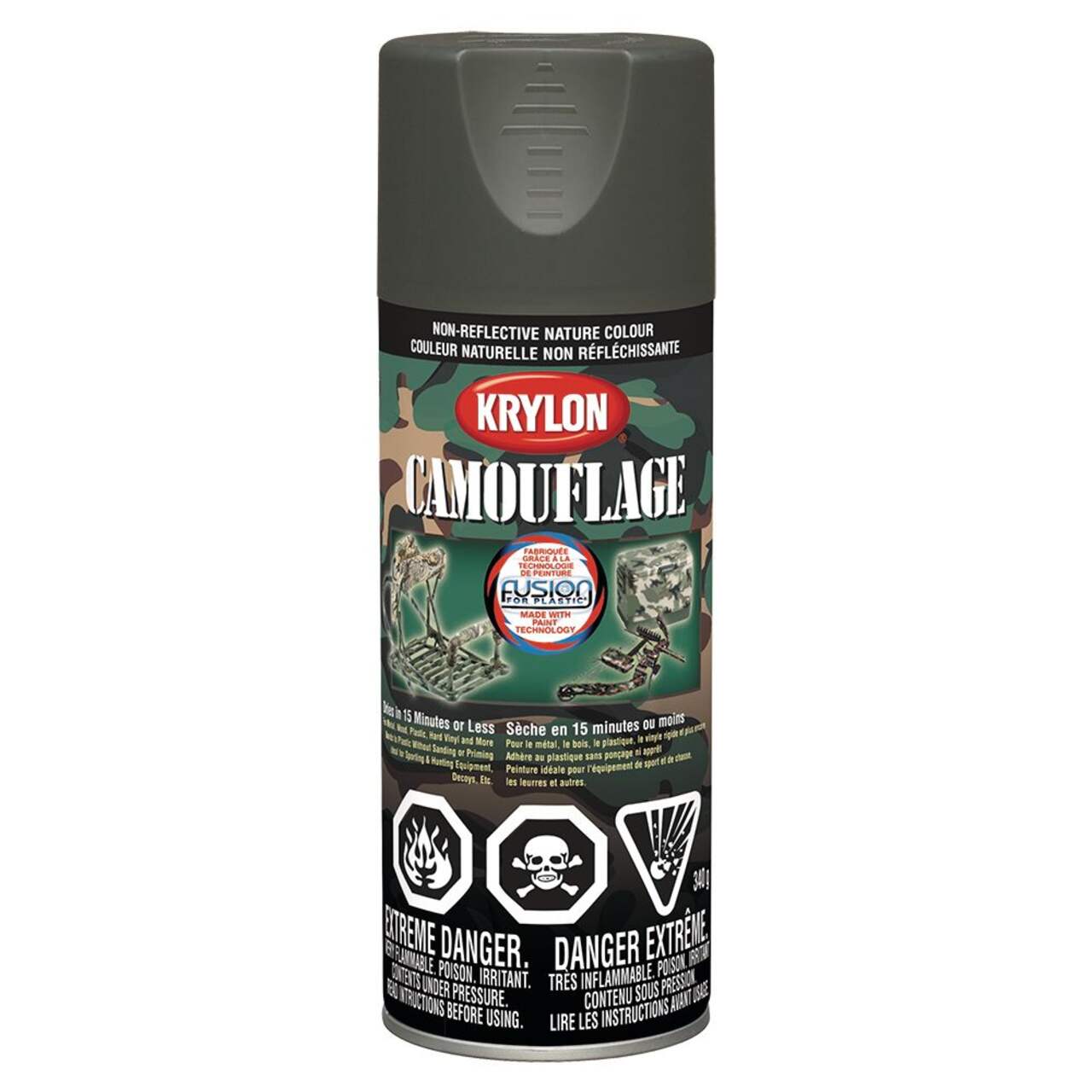 Krylon Paint and Primer - All-in-One - 340 g - Jungle Green