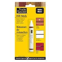 Trade Secret Wood Fill Sticks for Defects, 100% Wax, White Front_Flat