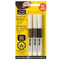 Trade Secret Dark Touch Up Markers for Wood, Dark Brown, 3-pk Front_Flat