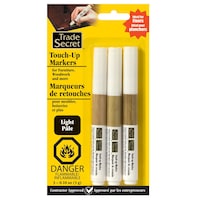 Trade Secret Light Touch Up Markers for Wood, Light Brown, 3-pk Front_Flat