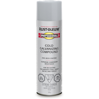 Peinture en aérosol composé de galvanisation à froid Rust-Oleum Professional, revêtement de zinc, 568 g Front_Flat