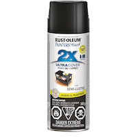 Peinture et apprêt polyvalent en aérosol très protecteur Rust-Oleum Painter's Touch 2X, mi-lustré, 340 g Front_Flat