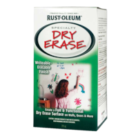 Rust-Oleum® Specialty Dry Erase Interior Paint Kit, Writeable & Erasable, White, 473-mL/0.5-qt