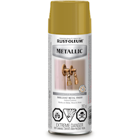 Peinture d'intérieur et d'extérieur en aérosol Rust-Oleum, fini métallique, résistant aux intempéries, 312 g Front_Flat