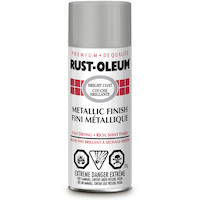 Peinture d'intérieur en aérosol revêtement brillant Rust-Oleum, fini métallique Front_Flat