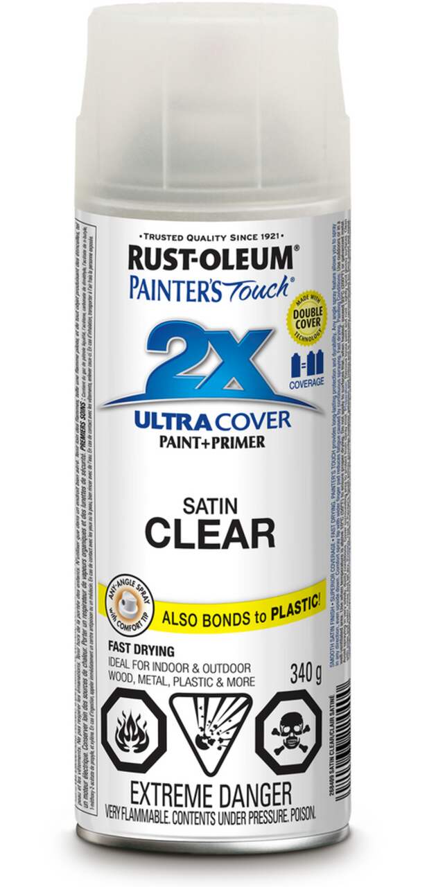 Peinture en aérosol Ultra Cover 2X, intérieur/extérieur, mat, noir, 340 g  de RUST-OLEUM