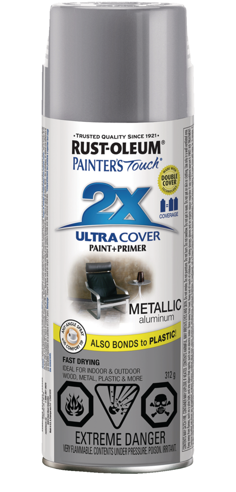 Rust-Oleum Painter's Touch 2X Ultra Cover Flat Gray Spray Paint