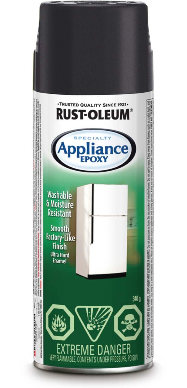 Rust-Oleum Epoxy Appliance Spray Paint Black, 12 oz.