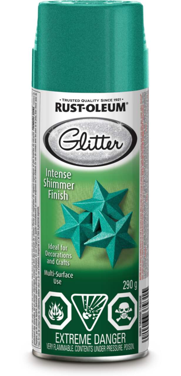Rust-Oleum 301814 Specialty Glitter Spray Paint, 10.25 oz, Silver - Spray  Paints 