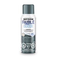 Peinture en aérosol à base d'eau à faible odeur Rust-Oleum, lustré, gris ancre, 312 g Front_Flat