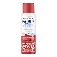 Peinture en aérosol à base d'eau à faible odeur Rust-Oleum, lustré, coccinelle rouge, 312 g Front_Flat