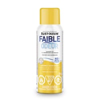 Peinture en aérosol à base d'eau à faible odeur Rust-Oleum, lustré, jaune marguerite, 312 g Front_Flat