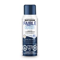 Peinture en aérosol à base d'eau à faible odeur Rust-Oleum, lustré, bleu marine, 312 g Front_Flat