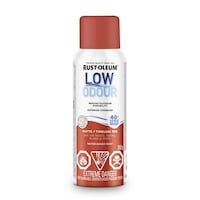 Rust-Oleum Low Odour Water-Based Paint Spray Aerosol, Matte, Red, 312-g Front_Flat