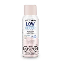 Rust-Oleum Low Odour Water-Based Paint Spray Aerosol, Matte, Dusty Rose, 312-g Front_Flat