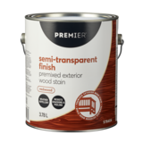 Premier Premixed Exterior Wood Stain, Semi-Transparent, Redwood, 3.78-L/1-Gallon Front_Flat