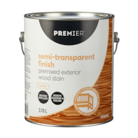 Premier Premixed Exterior Wood Stain, Semi-Transparent, Cedar, 3.78-L/1-Gallon Front_Elevated