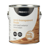 Premier Premixed Exterior Wood Stain, Semi-Transparent, Walnut, 3.78-L/1-Gallon Front_Elevated