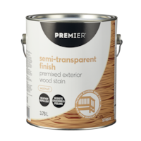 Premier Premixed Exterior Wood Stain, Semi-Transparent, Walnut, 3.78-L/1-Gallon Front_Elevated