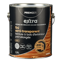 Teinture d'extérieur prémélangée pour bois Premier Extra, semi-transparente, cèdre, 3,78 L Front_Elevated