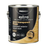 Premier Extra Premixed Exterior Wood Stain, Semi-Transparent, Natural, 3.78-L Front_Elevated
