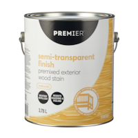 Premier Premixed Exterior Wood Stain, Semi-Transparent, Natural, 3.78-L/1-Gallon