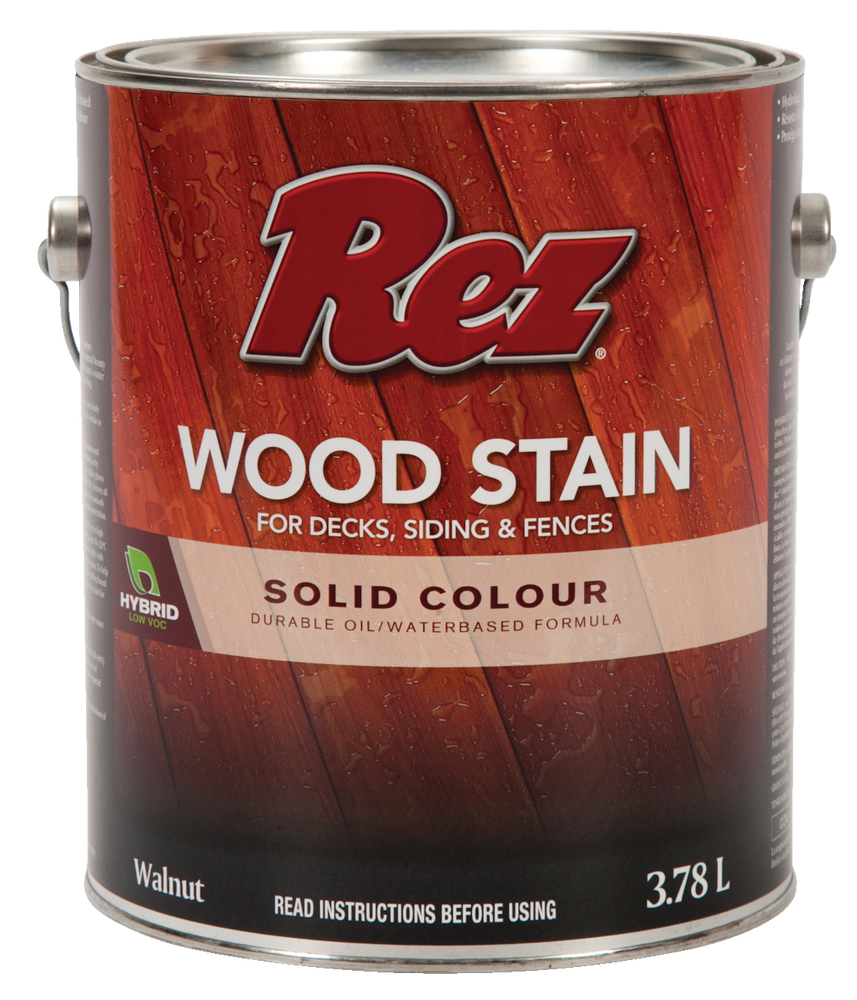 REZ Durable Oil/WaterBased Wood Stain For Decks, Siding & Fences