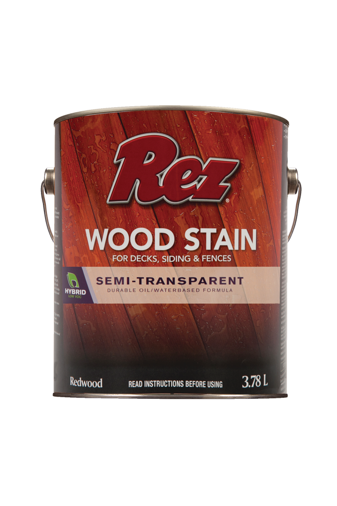 REZ Semi-Transparent Stain, Redwood, 3.78-L | Canadian Tire