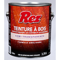 Teinture semi-transparente REZ, cèdre, 3,78 L Front_Elevated