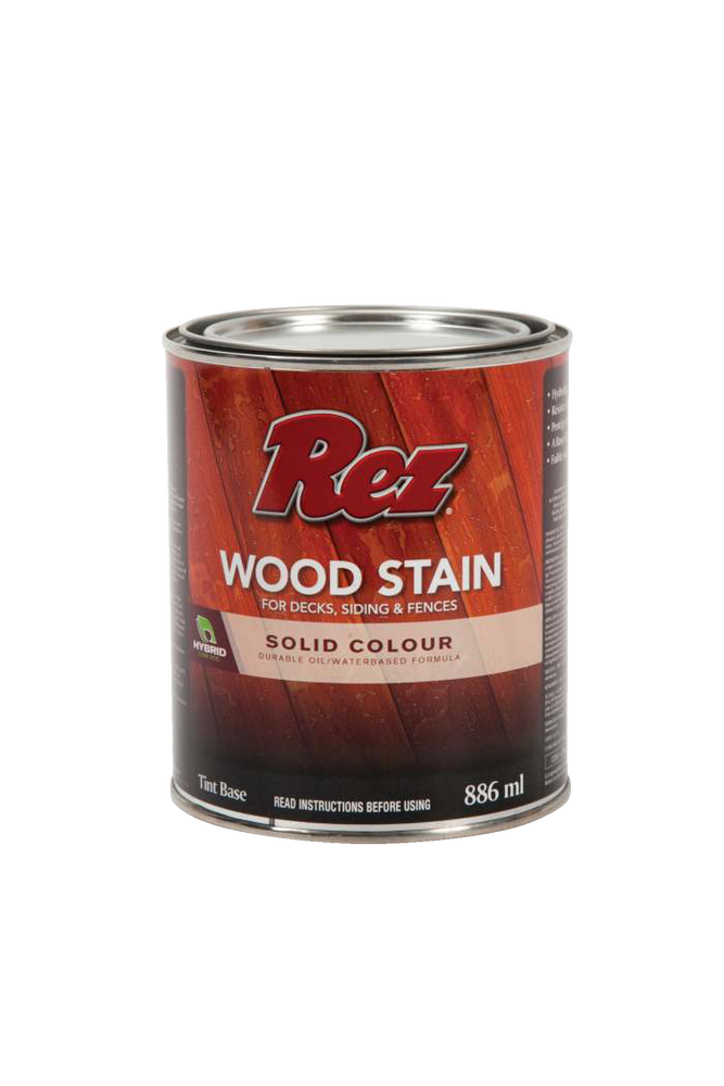 REZ Durable Oil/WaterBased Wood Stain For Decks, Siding & Fences