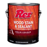 Rez Durable Oil-Based Wood Stain & Sealant for Decks, Siding & Fences, Solid, Tint Base, 3.47-L Front_Elevated