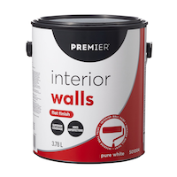 Premier Interior Walls, Flat White, Gallon Front_Flat