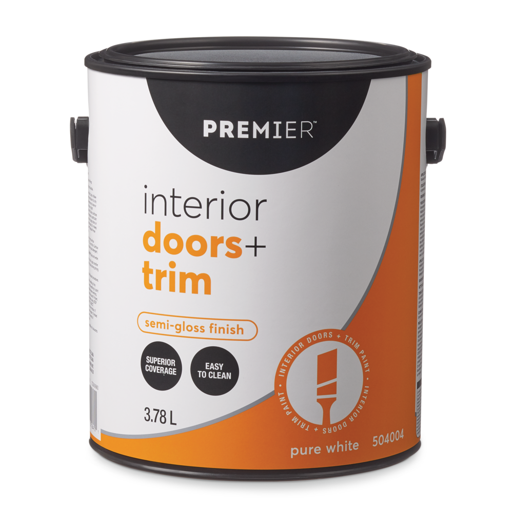 Premier Interior Doors & Trim Paint, Superior Coverage, SemiGloss, 1